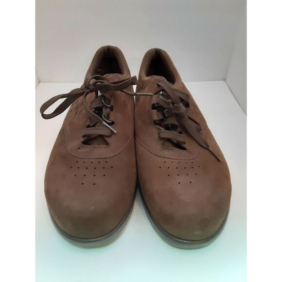 SAS Women's Free Time Chocolate Brown Suede Walking Shoes Sz 10W Tripad Comfort - Picture 2 of 11